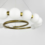 Зображення Підвісна латунна люстра із білими кульками Ø 60 см ИМ Light-Deco 3 