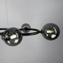 Изображение Чорна люстра Gorizia на 9 графітових плафонів ИМ Light-Deco 4 