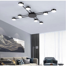 Люстра стельова LED Light House LF-17449/8 50W, колір чорний