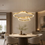 Зображення Незвичайна та ефектна золота люстра на 2 яруси Ø 80 см ИМ Light-Deco 4 