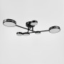 Изображение Люстра потолочная светодиодная Light House LNF-17548/3+3 BK 45 Вт Ø 65 см черная ИМ Light-Deco 