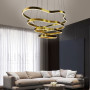 Зображення Вражаюча золота люстра на 4 яруси 100+83+63+43 см ИМ Light-Deco 7 