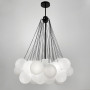 Зображення Люстра-пучок Pumpo Bubbles в чорному корпусі ⌀ 70 см 37 кульок ИМ Light-Deco 3 