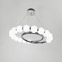 Изображение Підвісна хромована люстра із білими кульками Ø 60 см ИМ Light-Deco 4 