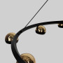Зображення Підвісна Led люстра з 10 плафонами у чорному корпусі Ø83 см ИМ Light-Deco 1 