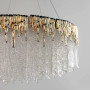 Зображення Золота люстра з фактурними скляними підвісками Ø60 см ИМ Light-Deco 5 