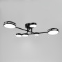 Изображение Люстра потолочная светодиодная Light House LNF-17548/3+3 BK 45 Вт Ø 65 см черная ИМ Light-Deco 1 
