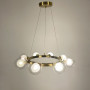 Изображение Кільцева латунна люстра з 8 подвійними плафонами Ø 50 см ИМ Light-Deco 