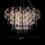 Изображение Невагома срібна триярусна люстра Ø 80 см ИМ Light-Deco 