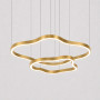 Зображення Незвичайна та ефектна золота люстра на 2 яруси Ø 80 см ИМ Light-Deco 3 