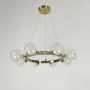 Изображение Кільцева латунна люстра з 8 подвійними плафонами Ø 50 см ИМ Light-Deco 4 
