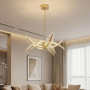 Зображення Золота люстра на 8 пелюсток з іскристого акрилу Ø85 см ИМ Light-Deco 6 