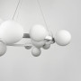 Зображення Кільцева біла люстра з 15 білими плафонами Ø 75 см ИМ Light-Deco 2 