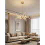 Зображення Золота люстра на 8 пелюсток з іскристого акрилу Ø85 см ИМ Light-Deco 5 