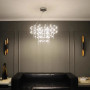 Изображение Невагома срібна триярусна люстра Ø 80 см ИМ Light-Deco 2 
