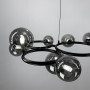 Изображение Чорна люстра Gorizia на 12 плафонів (прозорий або графіт) ИМ Light-Deco 1 