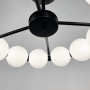 Изображение Люстра потолочная Led кольцо LNF-17551/510 BK 25 Вт Ø 50 см черная с полимерными плафонами ИМ Light-Deco 3 
