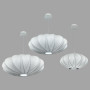 Зображення Підвісна люстра із білим фігурним абажуром Ø50х24 см ИМ Light-Deco 4 