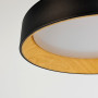 Изображение Чорна підвісна люстра з деревʼяною фурнітурою Ø45 см ИМ Light-Deco 3 