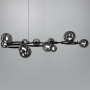 Изображение Чорна люстра Gorizia на 12 плафонів (прозорий або графіт) ИМ Light-Deco 