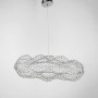 Зображення Декоративна люстра-хмаринка LED CLOUD у срібному корпусі 60х37 см ИМ Light-Deco 