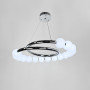 Изображение Підвісна хромована люстра із білими кульками Ø 60 см ИМ Light-Deco 3 