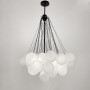 Зображення Люстра-пучок Pumpo Bubbles в чорному корпусі ⌀ 70 см 37 кульок ИМ Light-Deco 2 