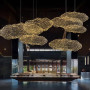 Зображення Декоративна люстра-хмаринка LED CLOUD у золотому корпусі 80х45 см ИМ Light-Deco 3 