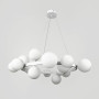 Зображення Кільцева біла люстра з 15 білими плафонами Ø 75 см ИМ Light-Deco 