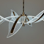 Зображення Золота люстра на 8 пелюсток з іскристого акрилу Ø85 см ИМ Light-Deco 3 