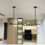 Зображення Видовжена підвісна люстра SIMPLE у чорному каркасі ИМ Light-Deco 
