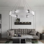 Зображення Дизайнерська LED люстра з фактурним склом ИМ Light-Deco 7 