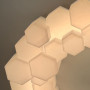 Зображення Стельова люстра з білим футуристичним корпусом Ø50 см ИМ Light-Deco 6 