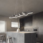 Зображення Ефектна видовжена чорна люстра у корпусі 98х31 см ИМ Light-Deco 6 