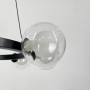 Зображення Кільцева чорна люстра з 8 подвійними плафонами Ø 50 см ИМ Light-Deco 1 