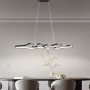Зображення Ефектна видовжена чорна люстра у корпусі 98х31 см ИМ Light-Deco 