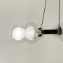 Зображення Кільцева чорна люстра з 8 подвійними плафонами Ø 50 см ИМ Light-Deco 3 