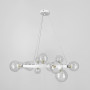 Зображення Кільцева біла люстра з 15 прозорими плафонами Ø 75 см ИМ Light-Deco 1 