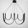 Зображення Підвісна світлодіодна чорна люстра ⌀ 90 см ИМ Light-Deco 