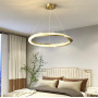 Зображення Підвісна кільцева люстра у латунному корпусі Ø 60 см ИМ Light-Deco 9 