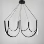Зображення Підвісна світлодіодна чорна люстра ⌀ 90 см ИМ Light-Deco 3 