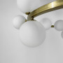 Зображення Кільцева латунна люстра з 14 білими плафонами Ø 75 см ИМ Light-Deco 5 