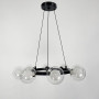 Зображення Кільцева чорна люстра з 8 подвійними плафонами Ø 50 см ИМ Light-Deco 