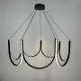 Зображення Підвісна світлодіодна чорна люстра ⌀ 90 см ИМ Light-Deco 5 