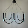 Зображення Підвісна світлодіодна чорна люстра ⌀ 90 см ИМ Light-Deco 6 
