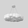 Зображення Підвісна люстра з білим футуристичним корпусом Ø70 см ИМ Light-Deco 6 