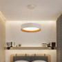 Изображение Біла підвісна люстра з деревʼяною фурнітурою Ø45 см ИМ Light-Deco 6 