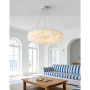 Зображення Підвісна люстра з білим футуристичним корпусом Ø70 см ИМ Light-Deco 1 