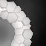 Зображення Стельова люстра з білим футуристичним корпусом Ø50 см ИМ Light-Deco 1 