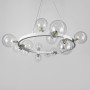 Зображення Кільцева біла люстра з 15 прозорими плафонами Ø 75 см ИМ Light-Deco 